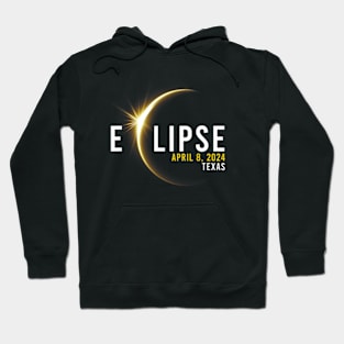 Totality 04 08 24 Total Solar Eclipse 2024 Texas Hoodie